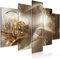 murando - Tableau décoratif abstrait 200x100 cm - Impression sur toile colorée - Décoration murale pour salon et chambre - Marron gris beige blanc - Abstraction délicate de pissenlit a-A-10190-b-a