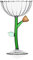 Ichendorf Milan Coupe Champagne Fleur Ambre | Collection Botanica | 28 cl | Verre borosilicate | Fait à la main