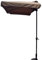 230x130cm Rectangular con Manivela, Mitad contra La Pared, Sombra De Ocio Al Aire Libre, Sombrilla De Balcón De Patio De Pilar Lateral, Sombrilla para Jardines Carpa con Dosel De Balcón