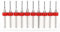 TA-VIGOR 10Pcs Micro Drill Bit 1mm, Red PCB Drill Bits with 1/8 Inch Shank Tungsten Carbide Drilling Rotary Tool for Print Circuit Board Stone CNC Engraving