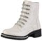 VAN HILL Damen Klassische Stiefeletten Blockabsatz Strass Trendy Schuhe 840586 213271 Beige Lack 38