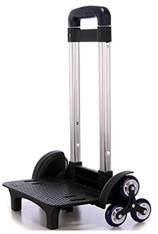 FENOHREFE Carrello pieghevole a 6 ruote Zaino Trolley in lega di alluminio Bagagli per studenti a mano da viaggio, Blu