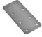 4 Pack of Standard Railway Sleeper Straight Flat Brackets in Bare Steel - Timber Joining Plates for Planters, Raised Beds, Retaining Walls, Driveway Edging - British Steel