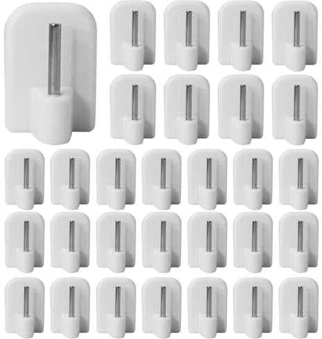 DDKY Ganci per Tende Senza bucare,Ganci per Tende,Ganci Tende finestre PVC,Ganci Tende,30 Pezzi, Facili da Usare,per Appendere Tende, Decorazioni per Feste, Decorazioni da Giardino