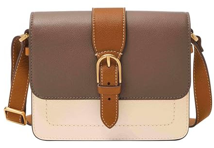 Fossil Zoey Damen-Handtasche aus Leder, große oder kleine Klappe, Crossbody-Tasche für Damen, Medium