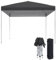 YRHome Pavillon Faltbar Anthrazit Pop Up Faltpavillon Pavillon 3x3m Wasserdicht Winterfest Stabil UV-Schutz Gartenpavillon Gartenzelt Partyzelt Outdoor Festzelt Höhe bis 2.6m, Anthrazit