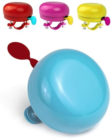 Fahrradklingel Kinder Fahrradglocke Mädchen und Jungen, Damen-Fahrrad Glocke Lenker 22.2mm Bunt Ding Dong Klingel Kinderfahrrad Bike Bell