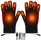 Aytop USB Beheizte Handschuhe Damen und Herren, Voll Finger Handwärmer Winterhand Warme Handschuhe Einstellbarer Temperatur Waschbares Beheizbare Handschuhe Winterhandschuhe für Ski Wandern(Schwarz)