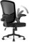 naspaluro Sedia Ufficio,Sedie Scrivania Ergonomica Con Braccioli Ribaltabili a 90°,Poltrona Ufficio Ergonomica lombare, Rivestimento in Rete Traspirante, Sedia Girevole a 360° Con Funzione Swing,Nera