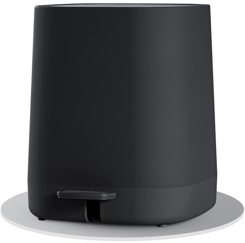 Black Sweden Home Mülleimer Bad - 5L Kosmetikeimer mit Softclose-Deckel und Inneneimer - Bad Mülleimer, Abfalleimer Bad, Toilette - Badezimmer Mülleimer - Elegantes Design Tretmülleimer Schwarz