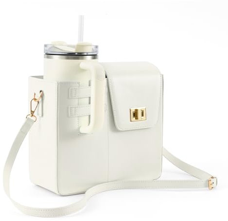 YAOZUP Bolsa para Stanley Cup, bolsa Stanley Cup con compartimento y correa de hombro ajustable, bolsa con soporte para bebidas, bolso para Stanley Cup, accesorios de copa Stanley, bolsa cruzada