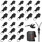 24 Stück Reissverschluss Zipper, Reißverschluss Reparatur Set, Reisverschluss-Zipper Ersatz, Reißverschluss Schieber Ersetzen, 3 Größen Abnehmbares Reißverschluss, für Mantel Rucksäcke Jacken