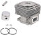 Latuwa 61450048 61450048A 61450187R 61450442 40 mm Zylinder-Set für Oleo-Mac Emak Motorsense BCH40T BCH40BP BCH400T BCH400S BCH400BP EFCO DSH400S DSH400T DSHSH400BP DSH4000S DSH4000T DSH4000BP