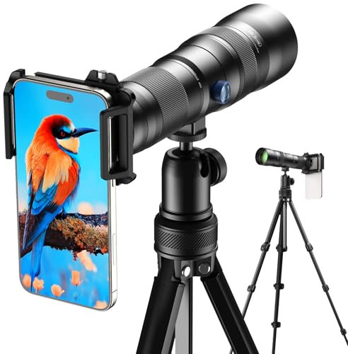 APEXEL Objectif Zoom Compact Professionnel 20-60X pour Smartphones - Capturez des scènes éloignées avec aisance