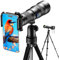 APEXEL Objectif Zoom Compact Professionnel 20-60X pour Smartphones - Capturez des scènes éloignées avec aisance