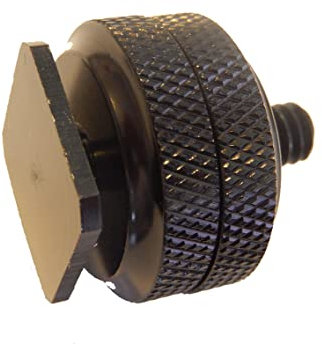 vhbw Vis pour trépied 1/4 avec Rail pour Sabot de Flash Compatible avec Kodak Appareil Photo Reflex DSLR, 2,5 mm Noir, métal