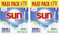 SUN - pastilles lave-vaisselle Tout en 1 Citron - 70 tablettes - avec 85% d'ingrédients d'origine naturelle - 100% efficace sur + de 99 taches - Fabriqué en France (Lot de 2)