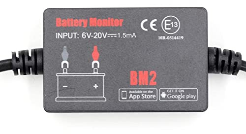 Autobatterietester BT4.0 12V. Batterieprüfbatterie-Batterie-Monitor-Autobatterieanalysator-Monitor-Aufladung Cranking-Testspannungsprüfung Smartphone APP. für PKW und LKW