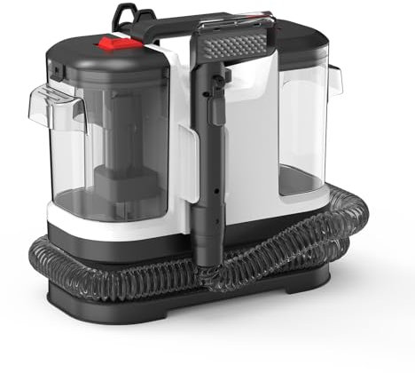 JOCCA - Polsterstaubsauger mit Tiefenreinigung mit Wasser und Dampf | Leistungsstarke Saugkraft 12 kPa | Doppeltank 1800 ml | Für Sofas, Teppiche, Matratzen | kompakt und leicht