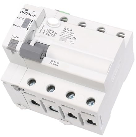 Disjoncteur à réenclenchement automatique quadripolaire GRD9L, commande à distance, 40 A, 63 A, 30 mA, 100 mA, 300 mA(4P-40A-100mA,R-DC12V)