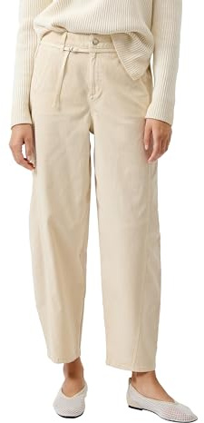 s.Oliver Cropped Barrel Leg Hose aus Interlockjersey