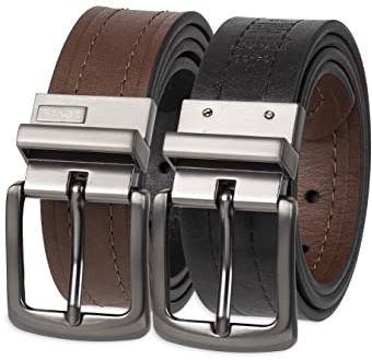 Levi's Men's Reversible Casual Jeans Belt, Brown/Black 1, Large (38-40)