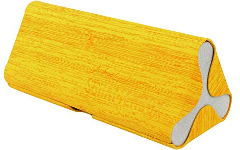 Brillenetui „Schattenbox“ | Hardcase für Brillen und Sonnenbrillen | verschiedene Größen für Kinder- und Erwachsene | weiches Material | Farben: gelb, grau und schwarz (Gelb, L | 16 x 7 x 6,5 cm)