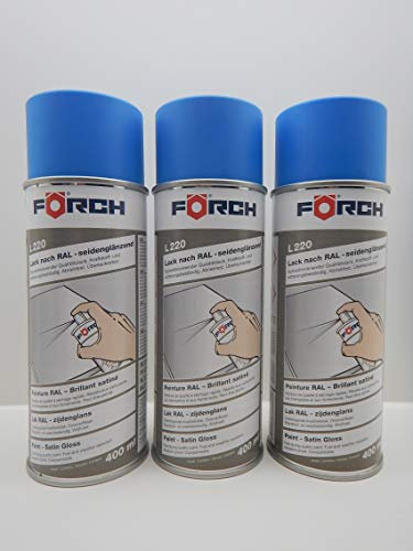 FORCH HIMMELBLAU BLAU RAL 5015 Lack LACKSPRAY Spray SPRAYDOSE SEIDENGLÄNZEND 400ML (3)