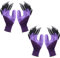 2 Paar Garden Handschuhe mit Krallen-8 Klauen-Wasserdichte Gartenhandschuhe zum Graben und Pflanzen-Beste Gartengeschenke für Damen und Herren (Lila)