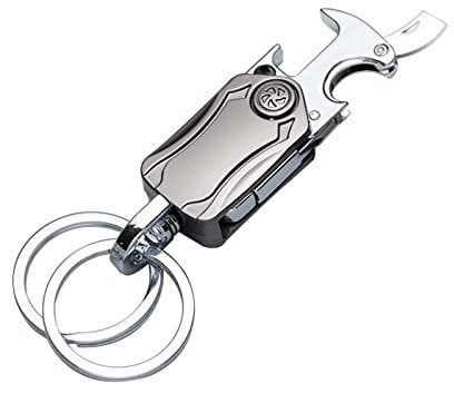 LANTING schlüsselanhänger karabiner,karabiner schlüsselanhänger,schlüsselanhänger mann,mit drehbarem schlüsselring,keychain kapselheber geschenk für vater/papa ehemann freund gast.