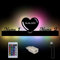 Farbwechsel USB Paar-Lampe Herz-Lampe Geschenk personalisiert mit 2 Namen und Datum zum Jahrestag Geburtstag Hochzeit Verlobung für Sie & Ihn Freund-in Mann Frau mit Fernbedienung