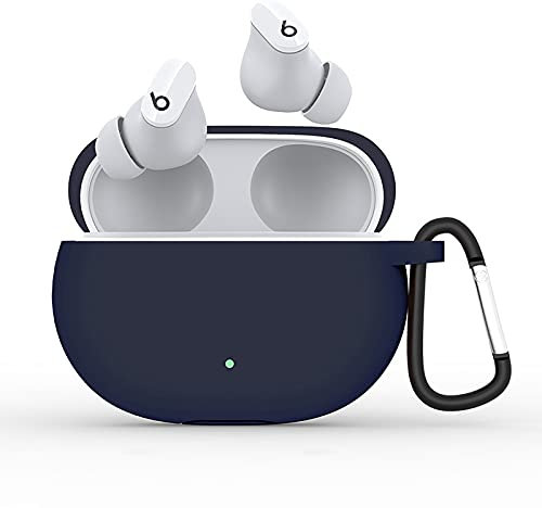 GIOPUEY Cilicone Case Compatible with Beats Studio Buds/Buds+/Buds Plus (2023), Ultra-thin soft Case Cover, Slim-Fit,Anti-Fall,Not Easy to Dirty - Navy blue