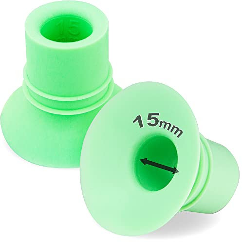 Nenesupply 1st Generation 15mm Flange Insert Compatible with Elvie Stride Flange Pump Parts Medela Momcozy Flange Spectra Willow Reduce 24mm to 15mm Use as Elvie Inserts Medela Insert