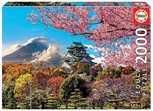 Educa 19276 2000 Osaka Castle, Japan, multicoloured, 96 x 68 cm