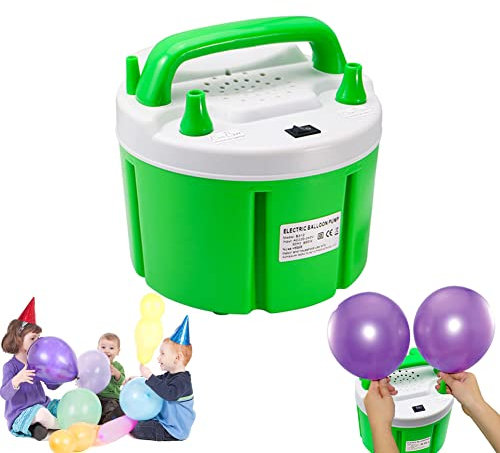 Electric Balloon Pump 850W Portable Dual Nozzle Balloon Inflator, Electric Air Pump Blower Suitable for Party, Birthday, Wedding, Festive Decoration