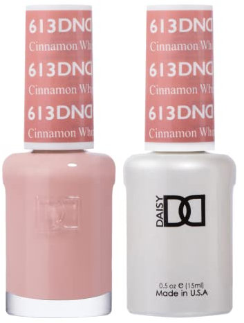 DND Gel Polish Set - Pink Collection, UV/LED & Air Dry Polish Duo, 613 Cinnamon Whip, 0.5 Fl Oz