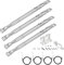 GFTIME Bruciatori universali da 35,5 a 48,3 cm, per Charbroil, Napoleon, Landmann, Enders, Barbecook, Tepro, Taino, Proficook, Regolabile in acciaio inox per barbecue a gas, accessorio per bruciatori
