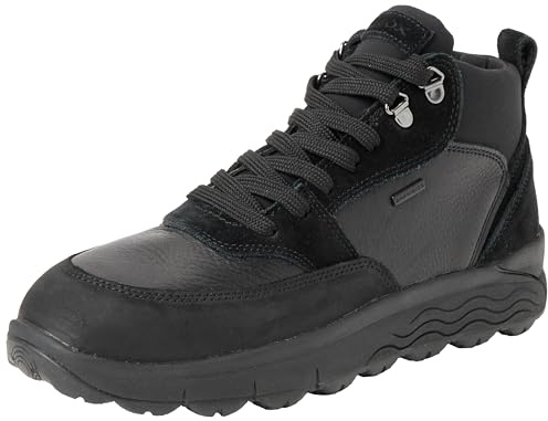 Geox Men's U Spherica 4x4 B AbxAnkle Boot, Black, 10 UK