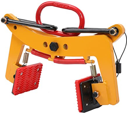 CDZHLTG 280 kg Steinheber Verstellbar, Vertikale Hebeklemmen Zum Anheben und Transportieren, Versetzzange Steinträger Bordsteinzange Hebezange Bordsteinträger Heber, Verstellbare Öffnung 6-24cm