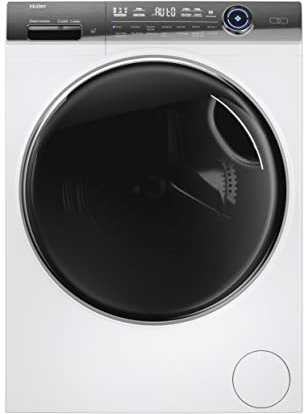 Haier I-Pro Series 7 Plus HW100GBD14979UIB - Lavadora Carga Frontal 10KG, Autodosificación, Función Vapor, Motor Direct Motion, Tratamiento Antibacterias, 1400 RPM, Fin Diferido, 14 programas, Blanco