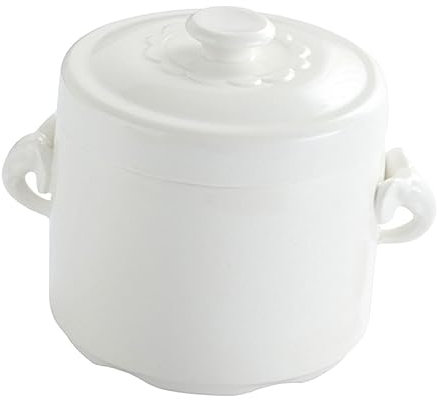 UPKOCH Stew Pot Soup Mug Handle Steaming Bowl 400ml Ceramic Bowl for Cooking Pots Waterproof and Easy to Use