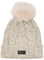 UGG Damen Cable Beanie mit Bommel, Hellgrau, Einheitsgröße