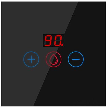 Tuya Smart Immersion Heater Timer Switch, 20A WIFI Smart Water Heater Timer Switch, Wall Touch Boiler Switch compatible with Home/Smart Life APP - Black