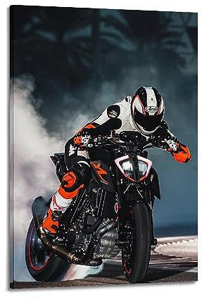 HAYME Motorrad-Poster für KTM 1290 Super Duke, dekoratives Gemälde, Leinwand, Wand und Kunstbild, Familienschlafzimmer-Dekoration, 40 x 60 cm