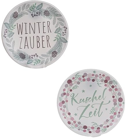 itsisa Taschenwärmer Winterzauber (2er Set) - Wichtelgeschenk, Handwärmer, Taschenheizkissen, Winter, Weihnachten