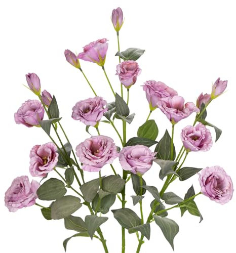 Oairse 3er-Set Kunstblumen Platycodon-Blume Kunstblumen Wie Echt Frühling Dekoblume für Hochzeitszimmer Home Decor Wohnzimmer Büro Hochzeitsstrauß Party Blumengesteck, Lila
