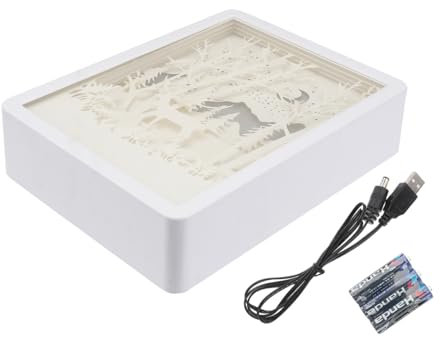 DOITOOL 2st Schreibtisch Nachtlicht Schlafzimmerlampe Dekorative Lichter Nachttischlampen Lampendekor Nachtlampe Weihnachtsnachtlicht Leuchtkasten 3d Led Schlafzimmerbeleuchtung