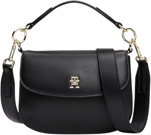 Tommy Hilfiger Donna Borsa a Tracolla Chic Crossover con Manico, Nero (Black), Taglia Unica