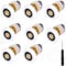 AVIMYA Duschtürrollen 27mm Duschkabine Rollen Ersatzteile Duschkabinen Glastürrolle Duschtür Rollen Schiebetür Ersatzrollen für Duschkabinentür obere und untere Ersatzteile 8 Stück.HXX-RZQ27MM