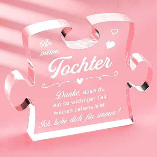 Giftasy Geschenk für Tochter - Acryl Puzzle, Mutter Tochter Geschenk, Geschenk für Meine Tochter, Tochter Geschenke von Mama